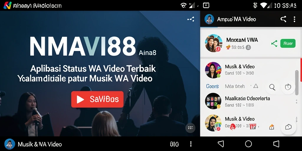 Antarmuka AMAVI88 dengan koleksi video Status WA yang menawan.