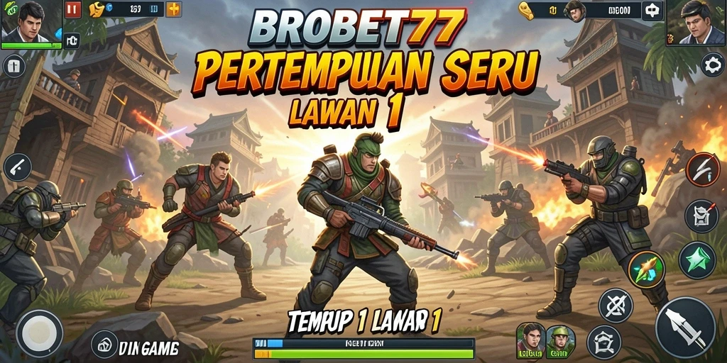 Tampilan dinamis pertarungan 1 lawan 1 di BROBET77.