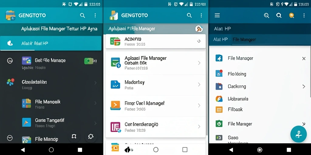 Screenshot antarmuka GENGTOTO yang menunjukkan fitur manajemen file.