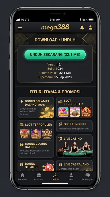 Tampilan halaman APK mega388